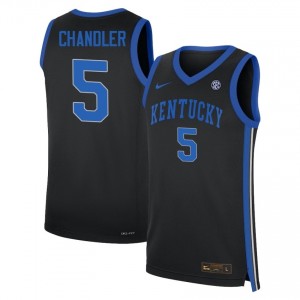 #5 Black Men Collin Chandler Limited College Basketball Kentucky Wildcats Jerseys