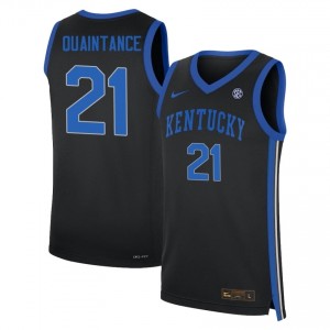 #21 Black Men Jayden Quaintance 2025-26 College Basketball Kentucky Wildcats Jerseys