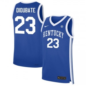 #23 Royal Men Mouhamed Dioubate University College Basketball Kentucky Wildcats Jerseys