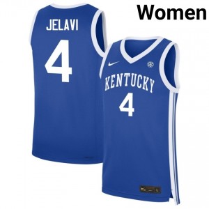 #4 Royal Women Andrija Jelavic NCAA College Basketball Kentucky Wildcats Jerseys