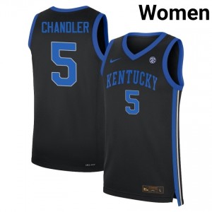 #5 Black Women Collin Chandler NCAA College Basketball Kentucky Wildcats Jersey