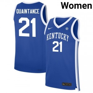 #21 Royal Women Jayden Quaintance Official College Basketball Kentucky Wildcats Jerseys