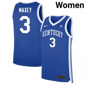 #3 Royal Women Tyrese Maxey Limited College Basketball Kentucky Wildcats Jersey