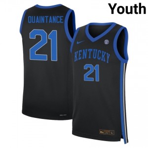 #21 Black Youth Jayden Quaintance Official College Basketball Kentucky Wildcats Jersey