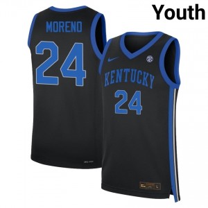 #24 Black Youth Malachi Moreno Limited College Basketball Kentucky Wildcats Jersey