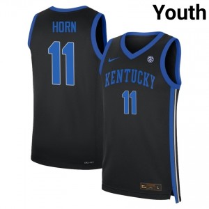 #11 Black Youth Walker Horn Limited College Basketball Kentucky Wildcats Jerseys