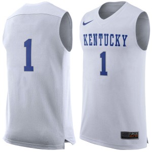 #1 Kentucky Wildcats Jersey White 