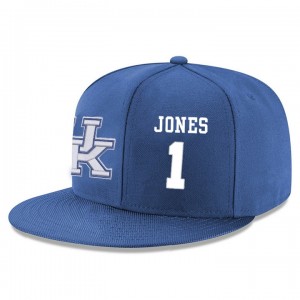 Average Sacha Killeya-Jones Kentucky Wildcats #1 Blue Adjustable Snapback Hat