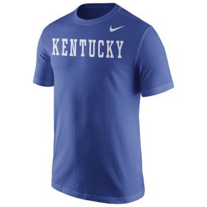 S-4XL Kentucky Wildcats Royal Blue Wordmark T-shirt