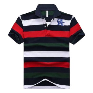 Black/Red/White Men's Stripe Team Logo Kentucky Wildcats Performance Polo