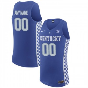 Men's Kentucky Wildcats Jersey Blue Basketball Name And Number Customized 