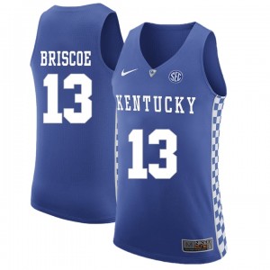 Kentucky Wildcats Isaiah Briscoe #13 Men's Basketball Jersey - Royal