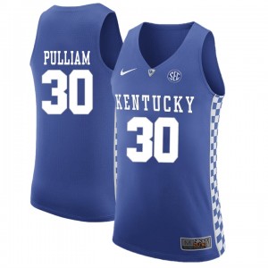 #30 Dillon Pulliam Royal Men's Basketball Kentucky Wildcats Jersey