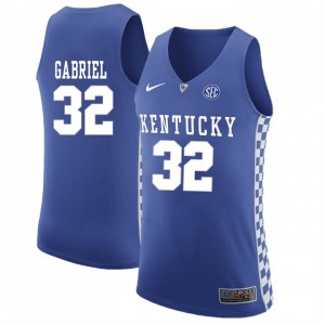 Men's Royal Basketball #32 Wenyen Gabriel Kentucky Wildcats Jersey