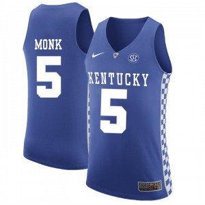 Kentucky Wildcats Malik Monk #5 Men's Basketball Jersey - Royal