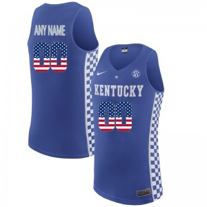 Hot] Buy New Custom Kentucky Wildcats Jersey Blue 2022-23