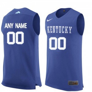 S-3XL Basketball Kentucky Wildcats Men's Royal Name And Number Customized Jersey