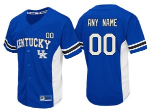 Men's Kentucky Wildcats Jersey Royal Baseball Team Performance Strike Zone College Custom 