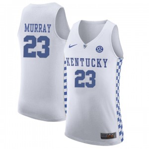 Men's Jamal Murray Kentucky Wildcats Jersey White #23 Basketball 