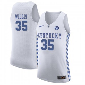S-3XL Basketball Derek Willis Kentucky Wildcats #35 Men's White Jersey