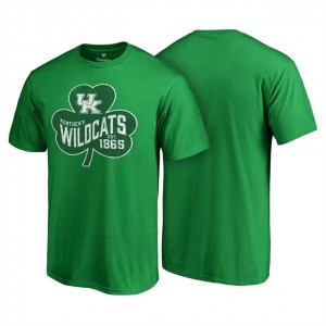 Kentucky Wildcats T-shirt Kelly Green EST.1865 Patty's Pride St. Patrick Day 
