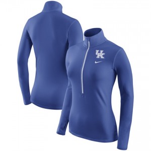 Women's Kentucky Wildcats HyperWarm Half-Zip Jackets Royal Mother's Day 