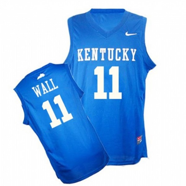 Men s Kentucky Wildcats 11 John Wall Blue High School Basketball
