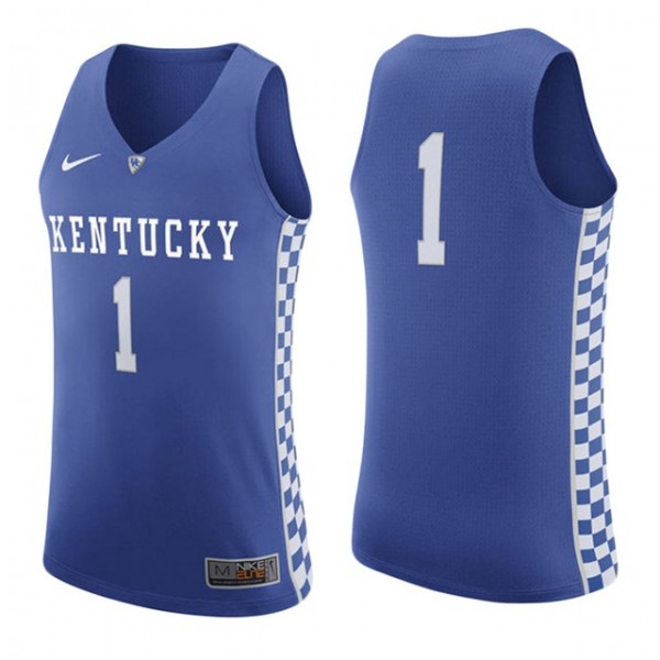 Men's Kentucky Wildcats #0 De'Aaron Fox Royal Basketball Jersey